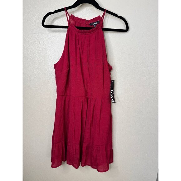 NWT-Trixxi Women's Red Dress size x-Large sleeveless pull on polyester - Picture 2 of 7